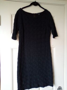 4P Banana Republic Black Lace Mini Dress